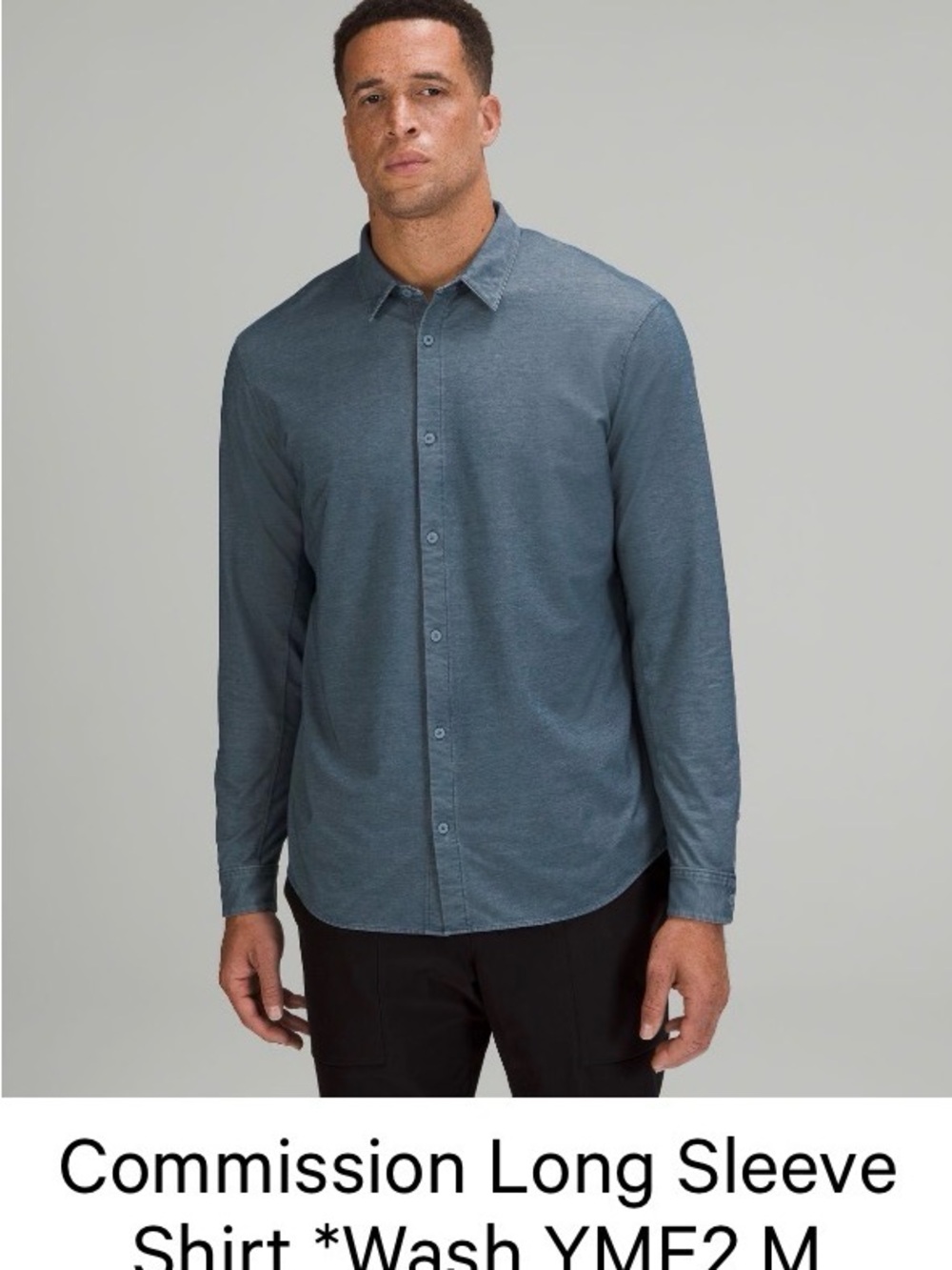 lululemon athletica Men's Commission Long-Sleeve Shirt in Slate Blue